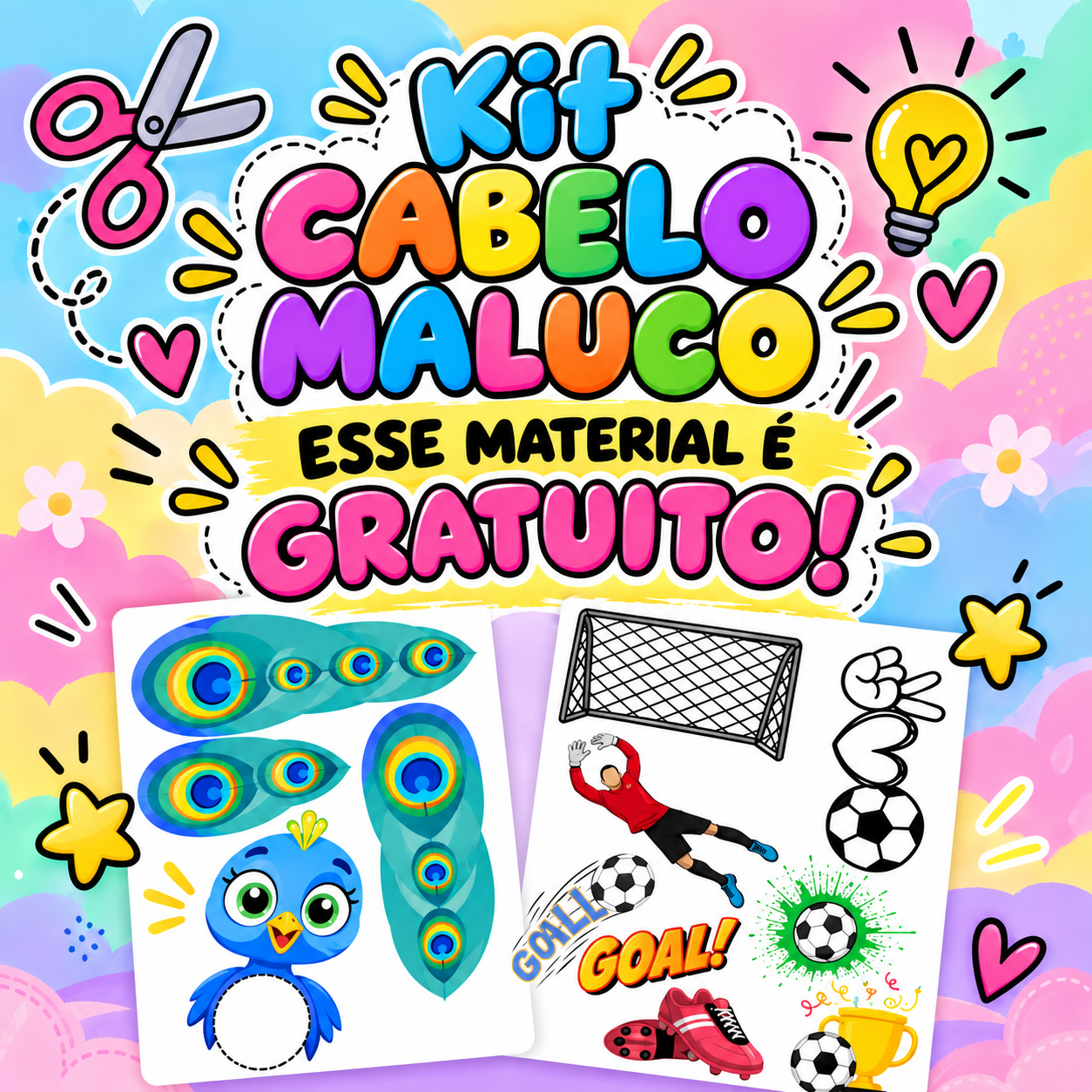 Kit Cabelo Maluco: Magia Criativa para Educação Infantil